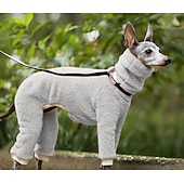 billiga Overall-Hund Jumpsuits Mode Stylish Vanlig Klassisk Stil Retro / vintage Höst Vinter Varm Mode Utomhussport Hundkläder for Vinthund