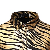 preiswerte Oberteile-Scheibe Disko 1980er Bluse / Hemd Herren Kostüm Jahrgang Cosplay Party Langarm Bluse Maskerade Schlager Outfit