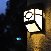 economico Applique per esterni-2 pz applique da parete per esterni led solare retro giardino luce impermeabile cortile illuminazione per giardino balcone recinzione decorazione paesaggio lampione