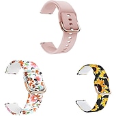 baratos Relógios Garmin-3 pacotes Pulseiras de Relógio para Garmin Forerunner 255S Music Local 2S Vivoactive 4S Vivomove 3S Silicone macio Substituição Alça Liberação rápida 18mm Pulseira Esportiva Pulseira