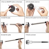 preiswerte Bodenlichter-12 stücke solar garten rasen lichter im freien led solar licht wasserdicht terrasse weg beleuchtung hof landschaft dekoration lampe