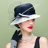preiswerte Partyhut-Retro-Hochzeitsfedern Lolita-Accessoires mit Farbblock 1pc besondere Anlässe / Partys / Abendkopfschmuck