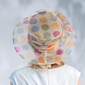 cheap Party Hats-Flax / Silk / Organza Kentucky Hat / Hats / Headwear with Floral 1pc Special Occasion / Casual / Tea Party Headpiece dress to impress Race Day Dress
