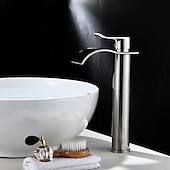 cheap Classical-Brass Bath Sink Faucet with Drain,Waterfall Rose Gold Tall Centerset Single Handle One Hole Bath Taps with Hot and Cold Water
