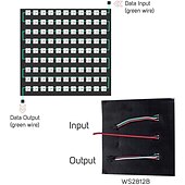 billiga Plug Strip Lights-ws2812b rgbic 5050smd led matrix panel 256 pixlar individuellt adresserbar programmerbar digital led display matris panel flexibel fpcb för arduino hallon bild video text dc5v