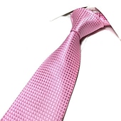 economico Cravatte e papillon da uomo-Per uomo Cravatte Da ufficio Matrimonio Signore Tinta unita Formale Attività commerciale