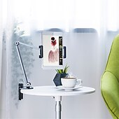 cheap Phone Holder-Adjustable Metal Tablet Stand Aluminum Alloy Arm iPad Mount Holder for Bed or Desk Overhead Compatible for iPad Air Pro Mini Surface Pro Stand iPhone Android Tablet Kindle
