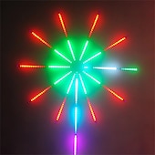 economico Controllo WiFi e musica-fuochi d&#039;artificio starburst luci di striscia a led sincronizzazione musicale sogno cambia colore 5050 smd app controllo intelligente festa di natale decorazione di festa