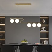 voordelige Hanglampen-100 cm cluster design line design hanglamp led metaal gegalvaniseerd geschilderde afwerkingen zwart nordic stijl 220-240v