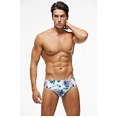 halpa Miesten uimapuvut-Miesten Uimashortsit Uimahousut Brief-uimahousut Spandex Alaosat Hengittävä Nopea kuivuminen Mikrojoustava 2 in 1 Kurenauha - Uinti Lainelautailu Hiekkaranta Vesiurheilu Yhtenäinen Kevät Kesä