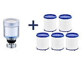 abordables Robinets-pulvérisateurs-multifonctionnel anti-éclaboussures filtre pressurisé économiseur d&#039;eau pp coton filtre robinet pour filtrer efficacement le robinet de sédiments