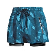 abordables maillot de bain boxer homme-Homme Short de bain Short de Bain Natation Séchage rapide Poids Léger Short de bain Maillot de bain Avec poches Doublure de compression Cordon Natation Surf Plage Sports nautiques Couleur Pleine Eté