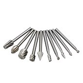 economico set di punte da trapano-10 pz 1/8 &#039;&#039; gambo in acciaio hss frese rotative taglierina incisione rettifica bit per strumenti di taglio di file rotanti la lavorazione del legno fai da te