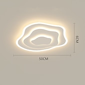 baratos Design de Anel e Redondo-50/60 cm moderna luz de teto led hall lâmpada criativa quarto lâmpada de estudo lâmpada de teto de arte quente