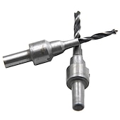 お買い得  ドリルビットセット-2本/セットドリルビットセット皿穴2枚刃3段4mm/6mm 5mm/7mmウッドリーマー木工面取りキット用電動工具