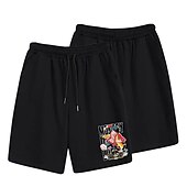 cheap Cartoon &amp; Movie Character Graphic-One Piece Monkey D. Luffy Beach Shorts Board Shorts Back To School Anime Harajuku Graphic Kawaii For Couple&#039;s Men&#039;s Women&#039;s Adults&#039; Back To School Hot Stamping