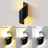 economico applique da esterno-15w applique da parete per esterni resistente alle intemperie 10.9in lampada da parete a led moderna di grandi dimensioni oro nero / oro bianco lampada da parete in alluminio pressofuso per portico