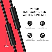 economico Cuffie on-ear e over-ear-Cuffia cablata Oneodio A71 over-ear con microfono cuffie studio DJ professionali per monitoraggio registrazione e missaggio per giochi