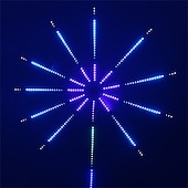 economico Controllo WiFi e musica-fuochi d&#039;artificio starburst luci di striscia a led sincronizzazione musicale sogno cambia colore 5050 smd app controllo intelligente festa di natale decorazione di festa
