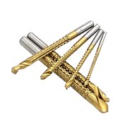 cheap Drill Bit Set-6pcs Electric Drill Bits Titanium Coated HSS Drill Saw Bits For Metal Milling Cutters For Wood Slotting 3/4/5/6/6.5/8mm