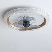preiswerte Deckenventilator-Leuchten-50 cm LED-Deckenventilator Licht Deckenventilator Metall lackiert moderne 220-240V