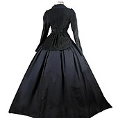 ieftine Rochii-Retro / vintage Rococo secolul al 18-lea Rochii Rochie de bal Bloc Culoare Pentru femei Regal Mascaradă Petrecere Casul / Zilnic Carnavalul de la Veneția Adulți Rochie