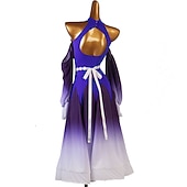 abordables Ropa de Competición-Baile de Salón Vestido Corte Mujer Rendimiento Manga Larga Licra