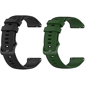 abordables Correas de reloj Garmin-2 paquetes Ver Banda para Garmin Forerunner 265 255 Music Venu 3 2 Vivoactive 4 22mm Silicona suave Reemplazo Correa 22mm Correa Deportiva Pulsera