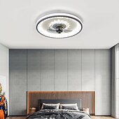 preiswerte Deckenventilator-Leuchten-50 cm LED-Deckenventilator Licht Deckenventilator Metall lackiert moderne 220-240V