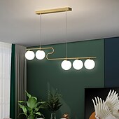 voordelige Hanglampen-100 cm cluster design line design hanglamp led metaal gegalvaniseerd geschilderde afwerkingen zwart nordic stijl 220-240v