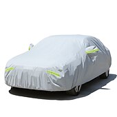 ieftine Huse De Scaun-Starfire toate dimensiunile husă de înaltă calitate pentru mașină acoperire completă patru anotimpuri umbrelă de soare impermeabilă universală groasă de protecție solară husă de mașină cu avertisment