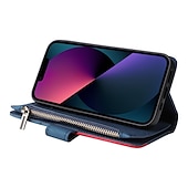お買い得  iPhone用ケース-電話 ケース 用途 iPhone 16 iPhone 15 プロマックスプラス iPhone 14 13 12 11 Pro Max Plus X XR XS ウォレットカードケース フリップカバー ジッパ－ リストストラップ付き 耐衝撃 PUレザー