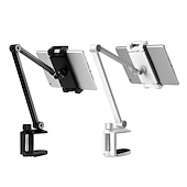 cheap Phone Holder-Adjustable Metal Tablet Stand Aluminum Alloy Arm iPad Mount Holder for Bed or Desk Overhead Compatible for iPad Air Pro Mini Surface Pro Stand iPhone Android Tablet Kindle