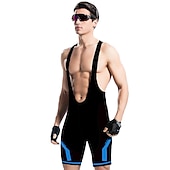 billiga Shorts, tights och byxor för män-Herr Cykelvägshorts Bib-shorts Cykel Haklappshorts Underdelar Bergscykling Vägcykling sporter 3D Tablett Cykel Andningsfunktion Snabb tork Blå Grön Polyester Elastan Kläder Cykelkläder