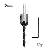 cheap Drill Bit Set-Countersink Drill Bit Set Reamer Woodworking Chamfer Drill Counterbore Pliot Hole Cutter Screw Hole Drill 3/4/5/6/7/8/10mm HSS