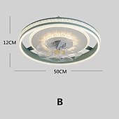economico Lampade da soffitto con dimmer-Lampada Da Soffitto A Led Di Lusso Con Ventilatore A Soffitto Lampada Da Soffitto
