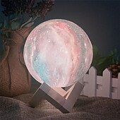economico Lucine notturne per bambini e neonati-3d lampada luna 16 colori cambia galassia luna led luce notturna telecomando usb&amp;amp;regali touch control per ragazze ragazzi bambini donne compleanno
