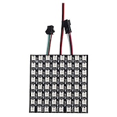 billiga Plug Strip Lights-ws2812b rgbic 5050smd led matrix panel 256 pixlar individuellt adresserbar programmerbar digital led display matris panel flexibel fpcb för arduino hallon bild video text dc5v