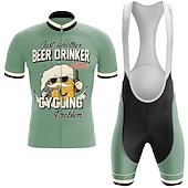 voordelige Herenkleding sets-Voor heren Wielrenshirt met strakke shorts Korte mouw Bergracen Wegwielrennen Zwart Rood Marine Blauw Grafisch Fietsen Sportoutfits 3D-pad Ademend Sneldrogend Achterzak Polyester Spandex Sport