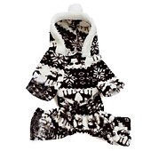 cheap Hoodies-Dog Cat Hoodie Jumpsuit Pajamas Puppy Clothes Christmas Keep Warm Winter Warm Dog Clothing
