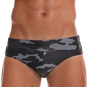 halpa Miesten uimapuvut-Miesten Uimashortsit Uimahousut Brief-uimahousut Spandex Alaosat Hengittävä Nopea kuivuminen Mikrojoustava 2 in 1 Kurenauha - Uinti Lainelautailu Hiekkaranta Vesiurheilu Yhtenäinen Kevät Kesä