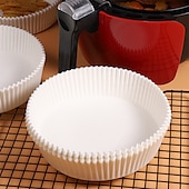 economico Teglie e stampi da forno-200 pz carta speciale per friggitrice ad aria di cottura a prova di olio e carta assorbente per barbecue domestico piatto cibo forno da cucina pad pad
