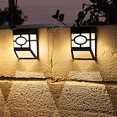 economico Applique per esterni-2 pz applique da parete per esterni led solare retro giardino luce impermeabile cortile illuminazione per giardino balcone recinzione decorazione paesaggio lampione