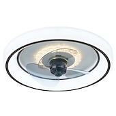 voordelige Plafondventilatorverlichting-48 cm led plafondventilator licht plafondventilator metaal geschilderde afwerkingen modern 220-240v