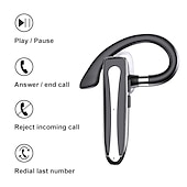baratos Auscultadores TWS True Wireless-Fone de Ouvido YYK525 Bluetooth Sem Fio Compatível Fone de Ouvido de Negócios Handsfree Mini Embutido com Microfone para Condução de Carro