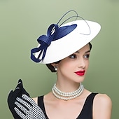 cheap Fascinators-Women&#039;s Fascinators Pillbox Hat Cap Weddings Straw Fedora Vintage Sinamay Base Hats for Kentucky Tea Party Horse Race Ladies Day Headpiece dress to impress Race Day Dress