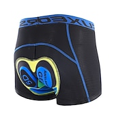 tanie Męskie szorty, rajstopy i spodnie-Męskie Jednokolorowe Bielizna rowerowa Rower Spodenki snowboardowe Kolarstwo górskie Kolarstwie szosowym Sport Wkładka 3D Kolarstwo Szybkie wysychanie Odprowadza wilgoć Żółty Czerwony Odzież Odzie