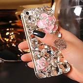 baratos Capa Samsung-telefone Capinha Para Samsung Galaxy S24 S23 S22 S21 S20 Plus Ultra A54 A34 A14 A73 A53 A33 nota 20 10 S25 Ultra Capa traseira Bling Com Strass Anti-poeira Animal diamante de cristal TPU