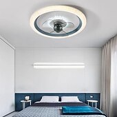 preiswerte Deckenventilator-Leuchten-50 cm LED-Deckenventilator Licht Deckenventilator Metall lackiert moderne 220-240V