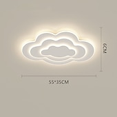 baratos Luzes de teto e ventiladores-55 cm luz de teto led nuvem design restaurante lâmpada moderna estilo nórdico quarto quarto das crianças